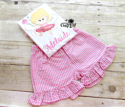 Girls Summer Outfit, Pink Fairy