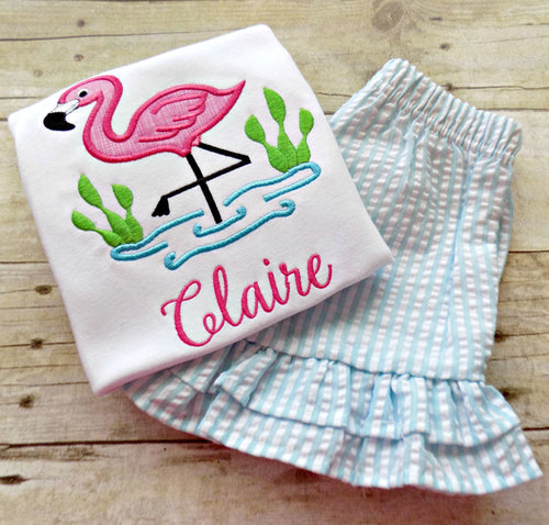 Girls Flamingo Outfit,Toddlers Flamingo Outfit