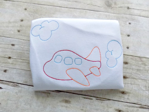 Boys Airplane shirt, Sketch Airplane